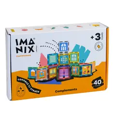 BRAINTOYS - Imanix Cool Windows - 40 piezas - Juego Bloques