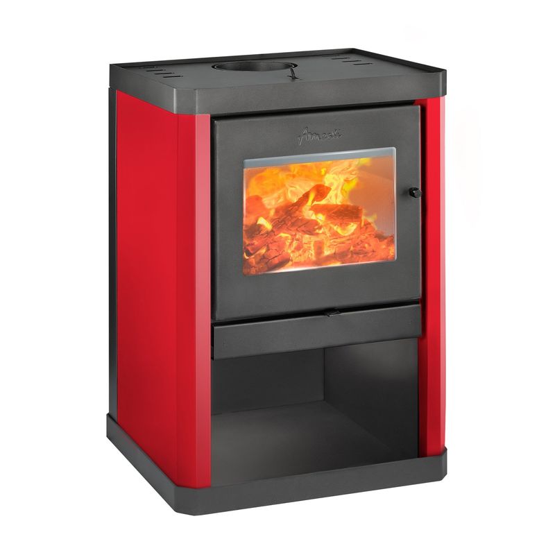 AMESTI - Calefactor a Leña Amesti Classic 400 Rojo