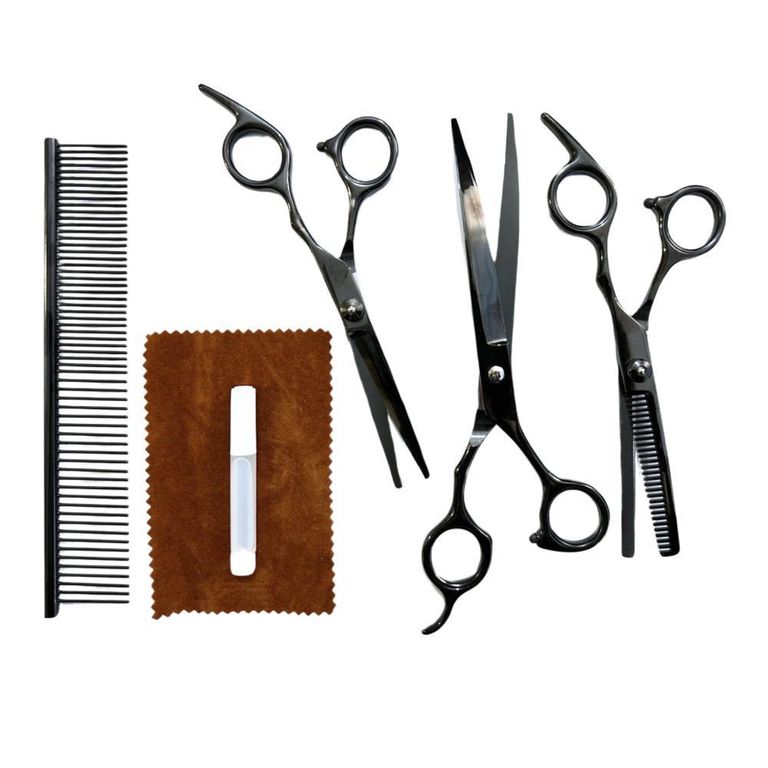 Set Tijeras Peluqueria Canina Corta Pelo Perro Mascota