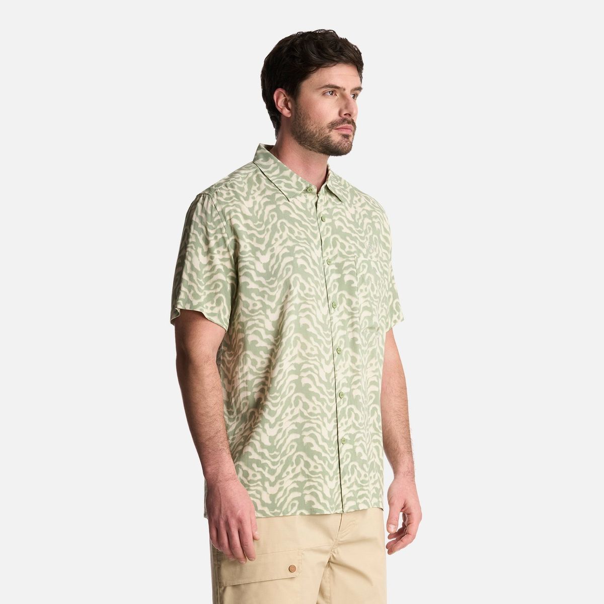 LIPPI - Camisa Hombre SeaSide Short Sleeve Shirt Print Jade Lippi