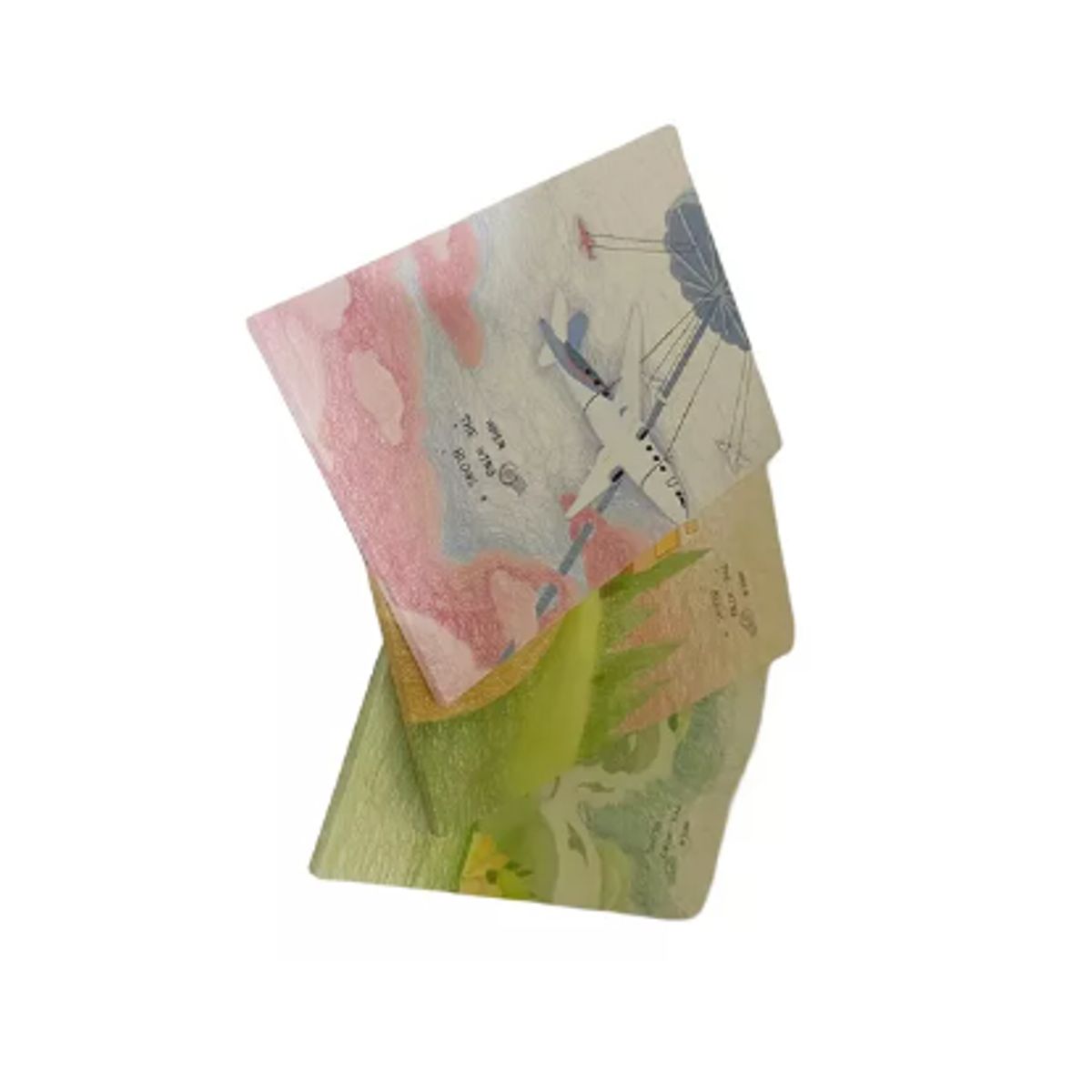 GENERICO - Pack 3 Espejo Plegable Para Maquillaje Con Diseño TRANSPORTE