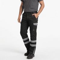 Pantalón Cargo Reflectante Bicolor Hombre Gabardina Trabajo