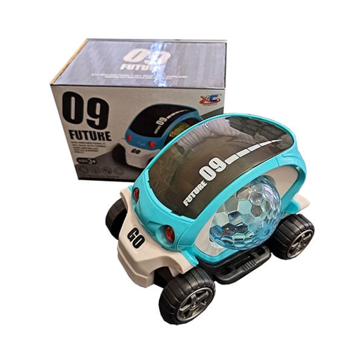 GENERICO - Juguete Bebe - Carro 09 Future a Pilas - Luces y Sonidos Color Celeste