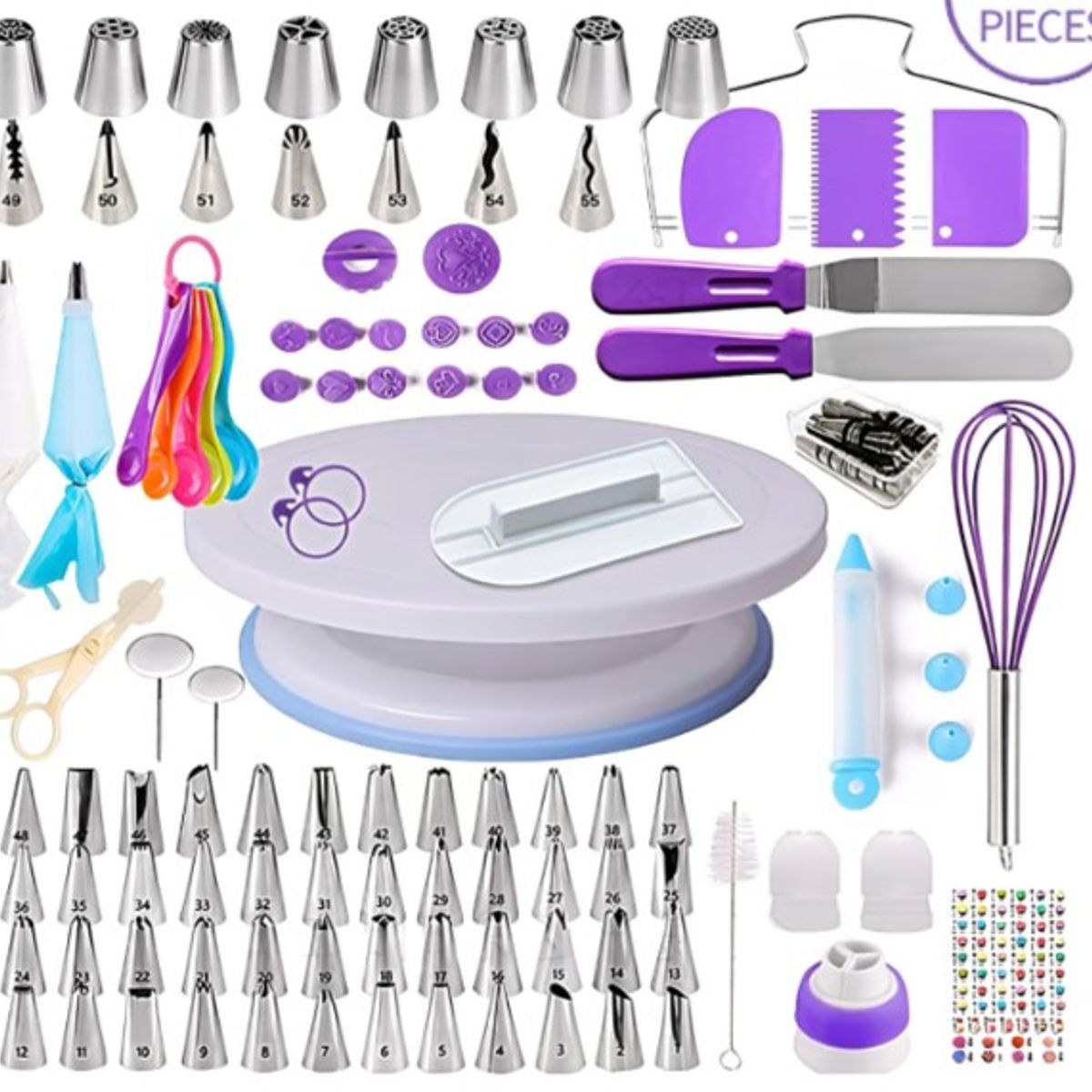 GENERICO - Set 66pcs Decoracion Kit De Reposteria Cbase Pasteleria