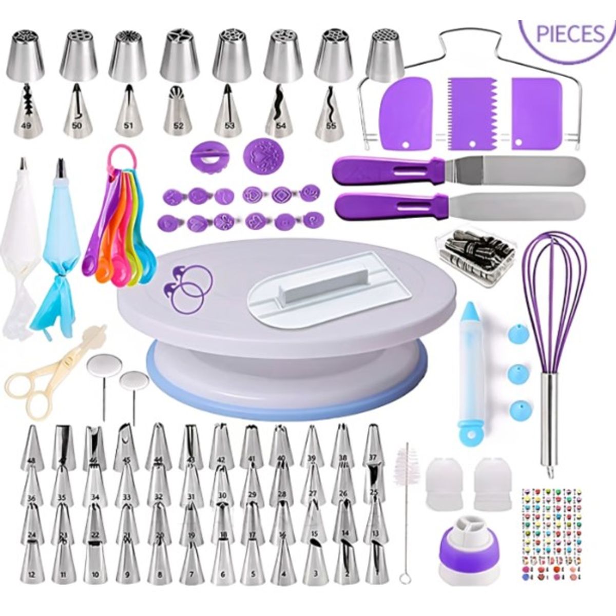GENERICO - Set 66pcs Decoracion Kit De Reposteria Cbase Pasteleria