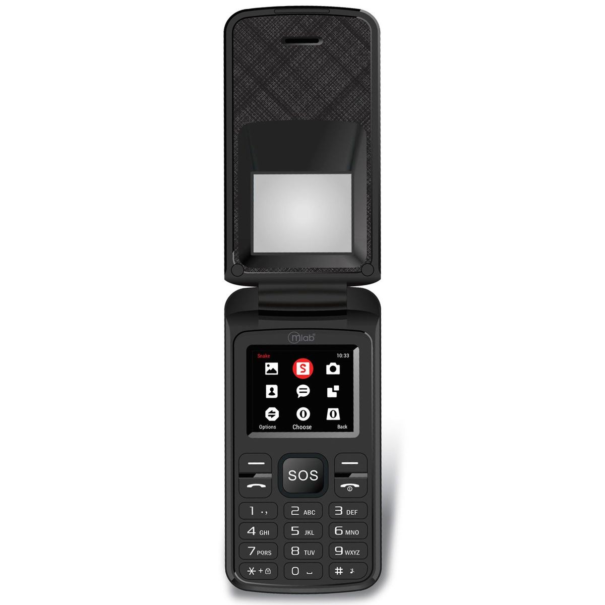 MICROLAB - Telefono Celular Adulto Mayor 4G Senior 1.7" Almeja Dual Sim