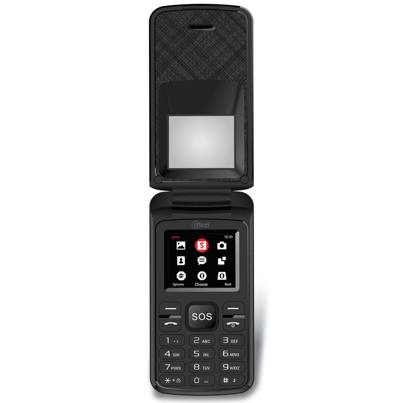 MICROLAB - Telefono Celular Adulto Mayor 4G Senior 1.7" Almeja Dual Sim