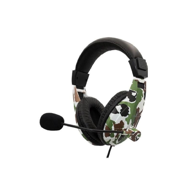ULTRA - Audifonos Gamer Ultra Army 3.5mm Camuflaje Verde ULTRA