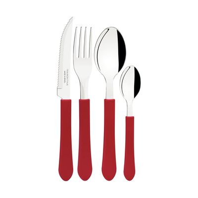 Imagen 2 del producto Juego Cubiertos 25 Piezas Leme Rojo
