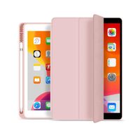 Carcasa Smart Cover Para iPad Air 11 2024 ranura lápiz / Rosa Palido
