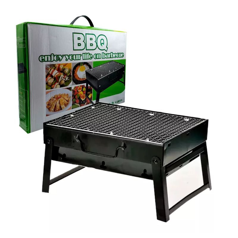GENERICO - Mini Parrillera Portátil A Carbón Asados Color Negro