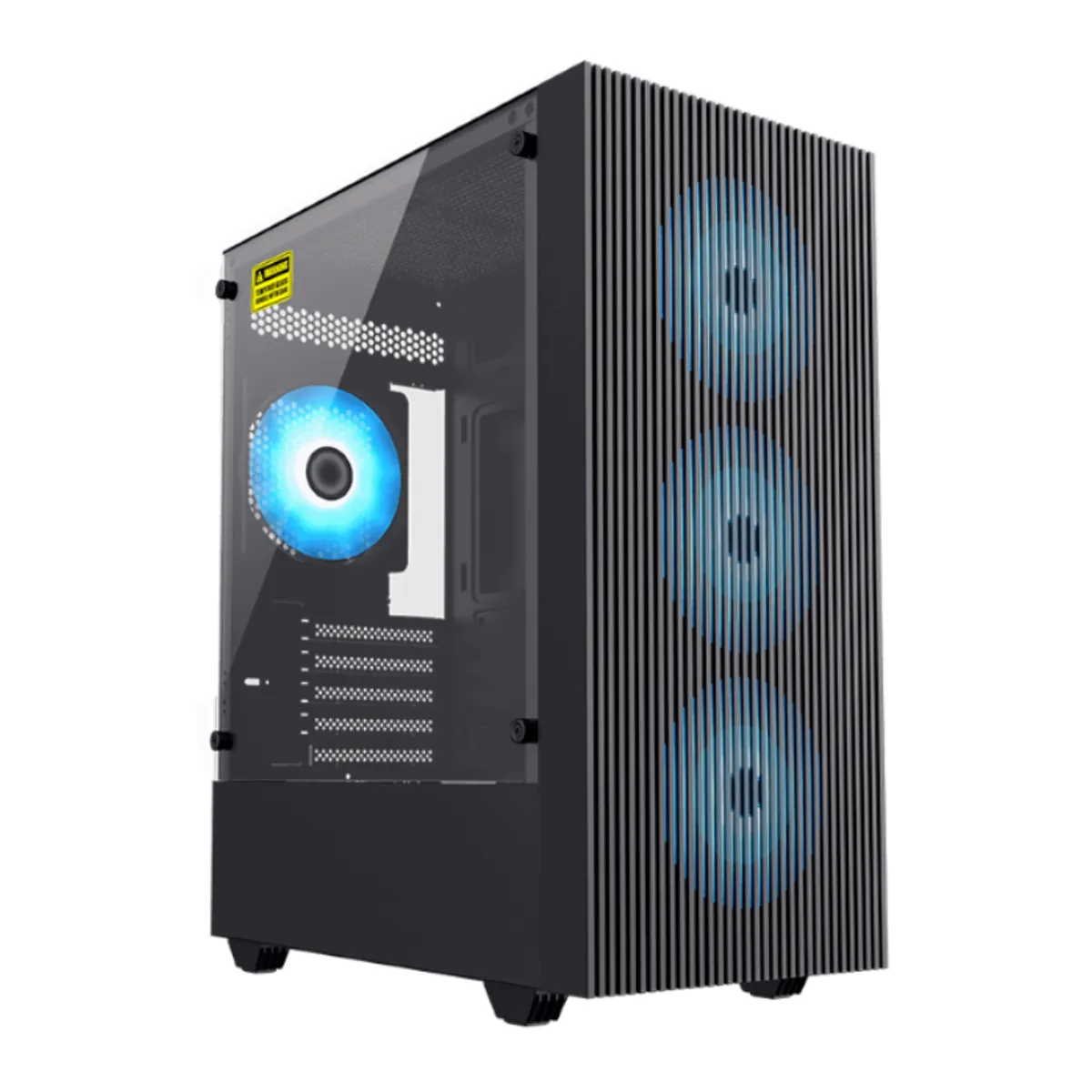 GAMEMAX - Gabinete - GameMax EDGE - SFuente - Micro ATX - RGB - Negro