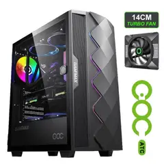GAMEMAX - Gabinete - Diamond COC - RGB - SFuente - ATX - Negro