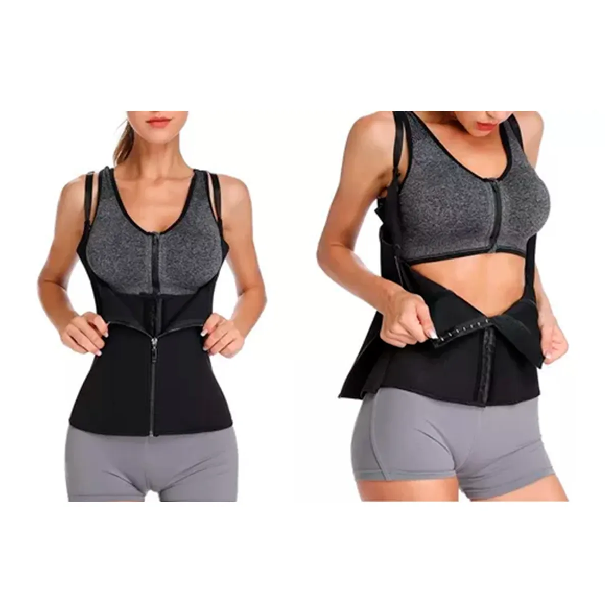 GENERICO - Faja Sauna Modeladora Y Reductora Cintura Talla L