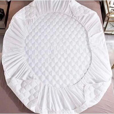 Imagen 2 del producto Cubre colchón blanco 2 plaza protector impermeable 2 funda de almohada