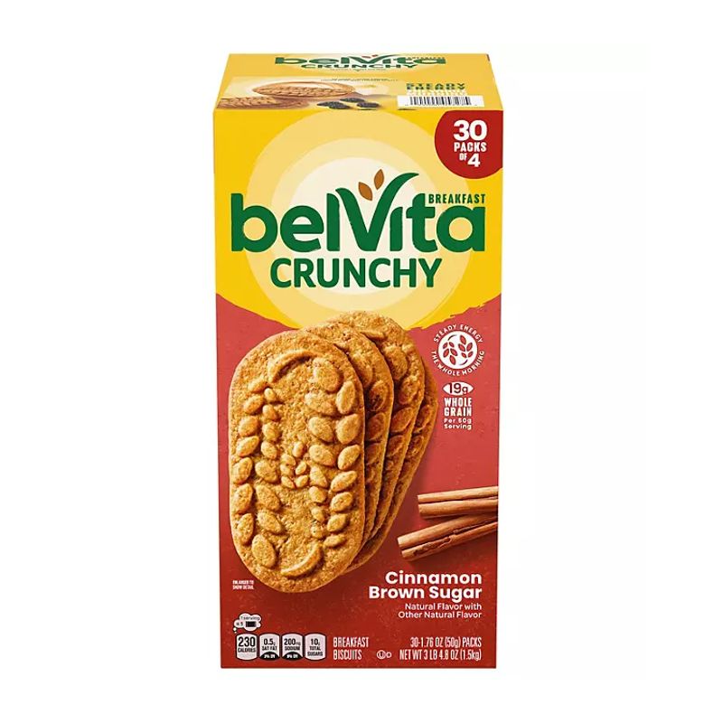 GENERICO - Belvita Galletas Desayuno Crunchy Cinnamon Brown Sugar 120un