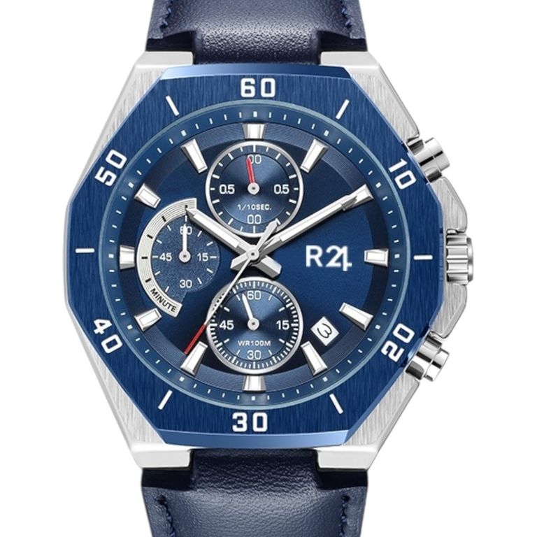 Reloj Cuarzo TG-21 Cuero Azul TALLA UNICA