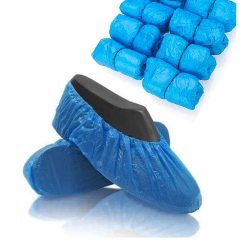 GENERICO - Cubrecalzado Plastico Polietileno Azul - Bolsa 100 Un