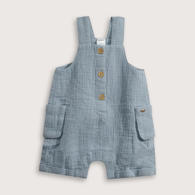 OPALINE - Jardinera Bebé niño Celeste 39596 Opaline