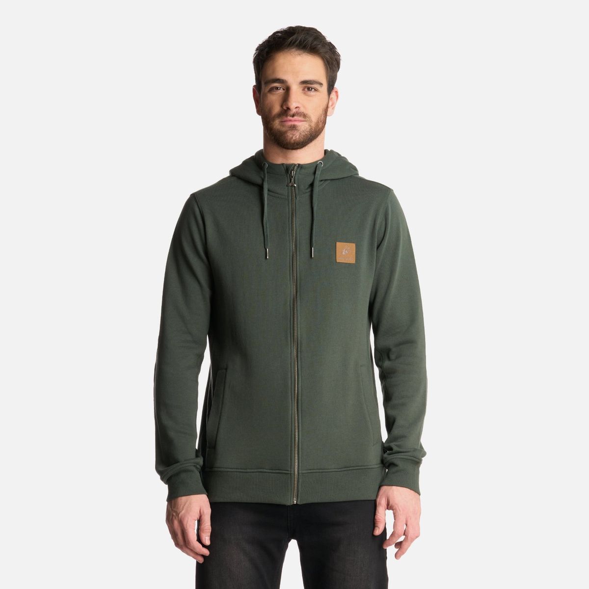 HAKA HONU - Polerón Hombre Ninja Verde Militar Haka Honu