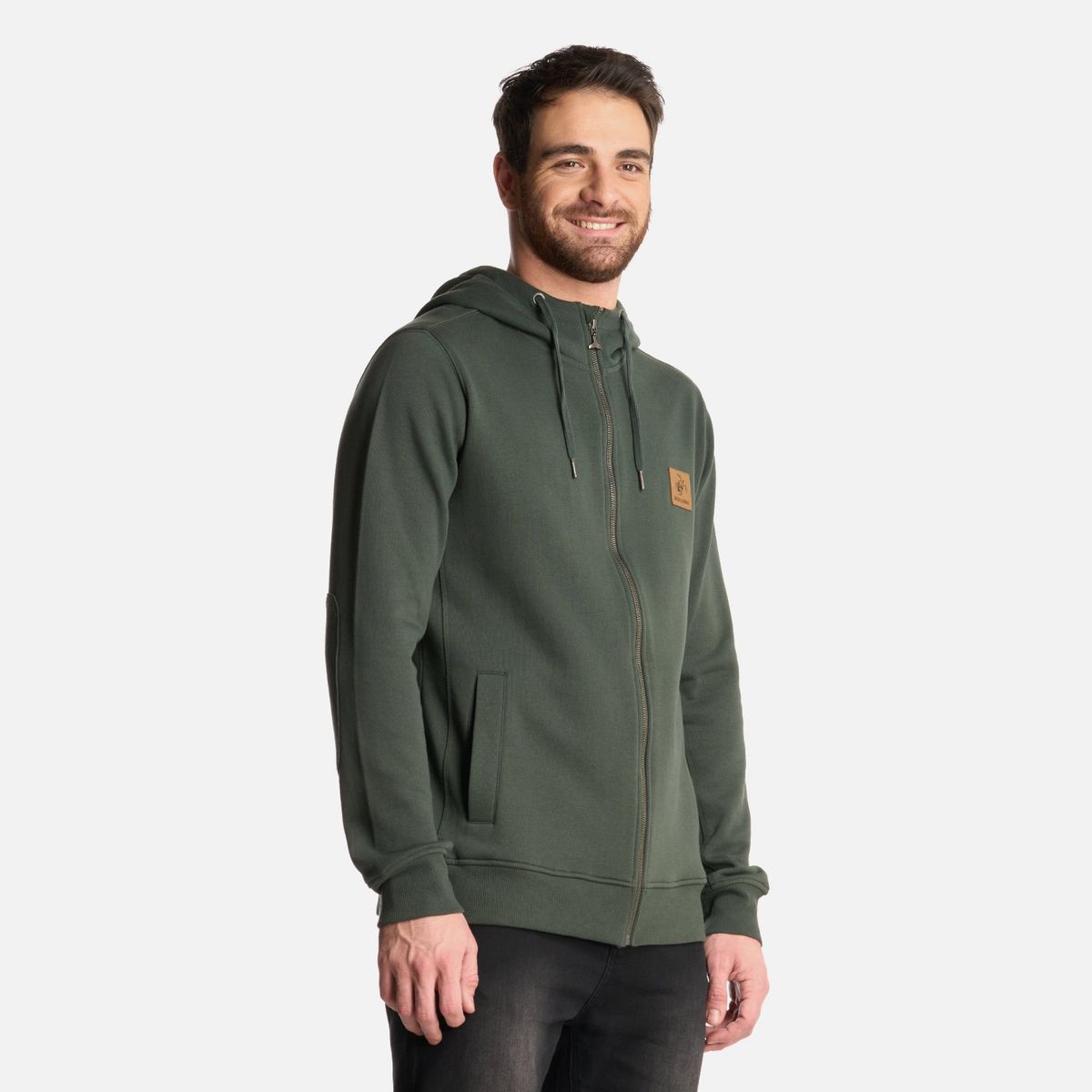 HAKA HONU - Polerón Hombre Ninja Verde Militar Haka Honu