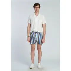 NEW MAN - Traje Bano Raya Azul