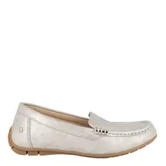 ALQUIMIA - Mocasin Mujer Plateado Santis