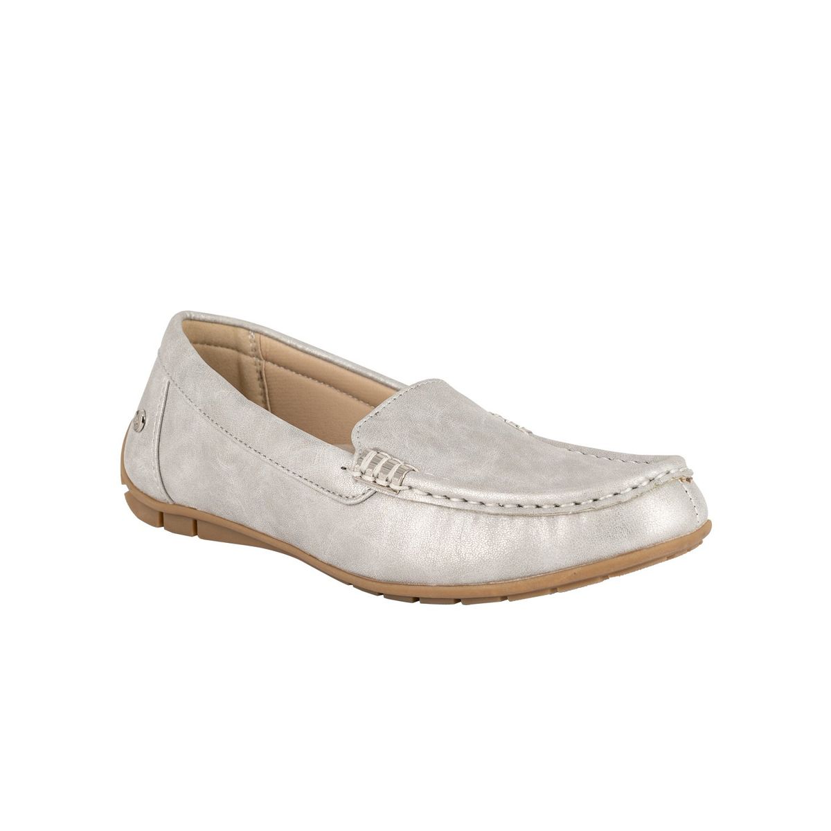 ALQUIMIA - Mocasin Mujer Plateado Santis Alquimia