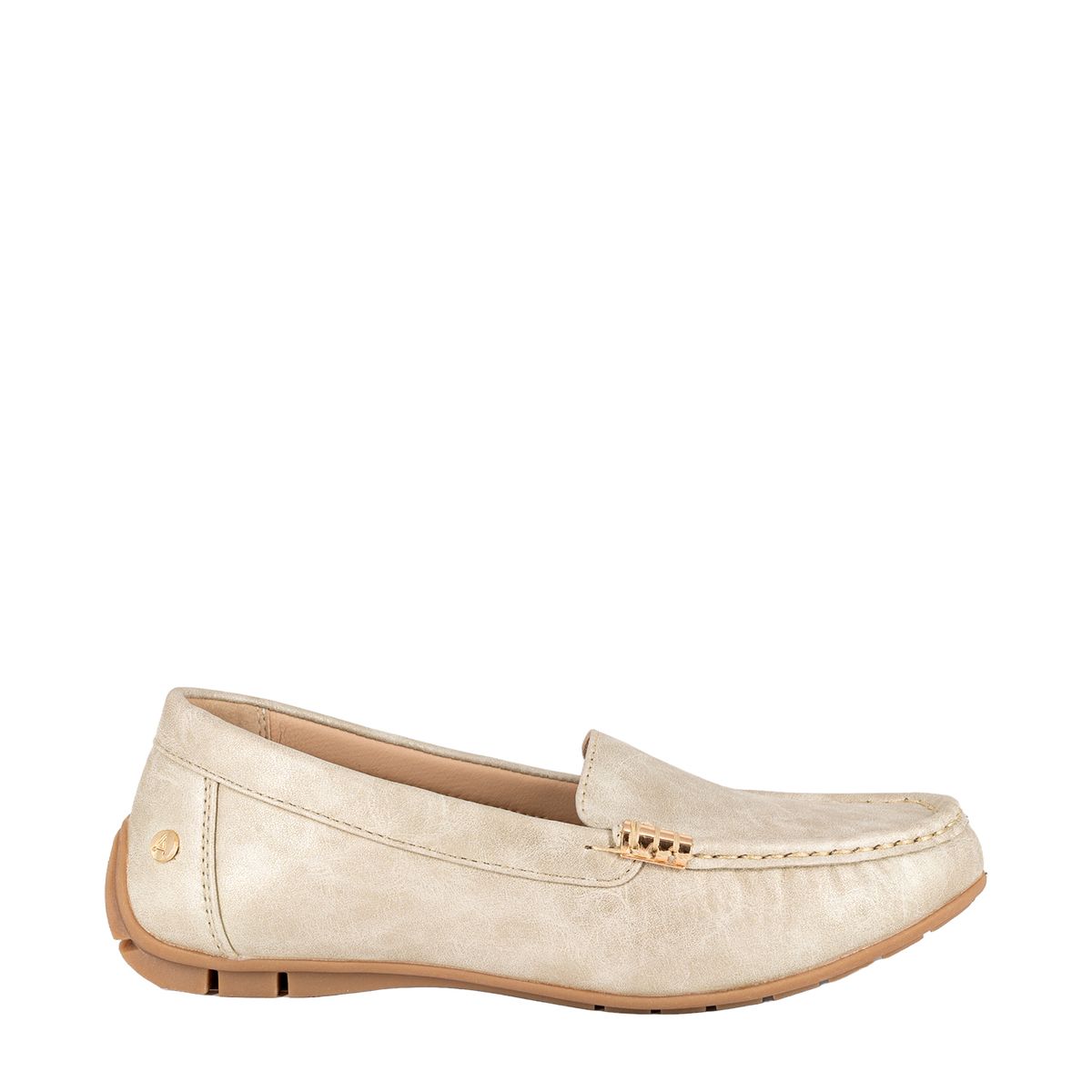 ALQUIMIA - Mocasin Mujer Dorado Santis Alquimia