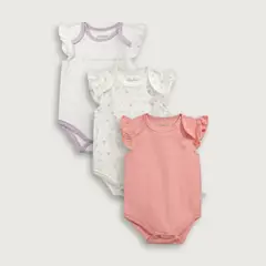 OPALINE - Pack bodies Bebé niña Fucsia 39499