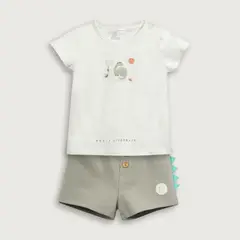 OPALINE - Conjunto Bebé niño Verde Militar 39524