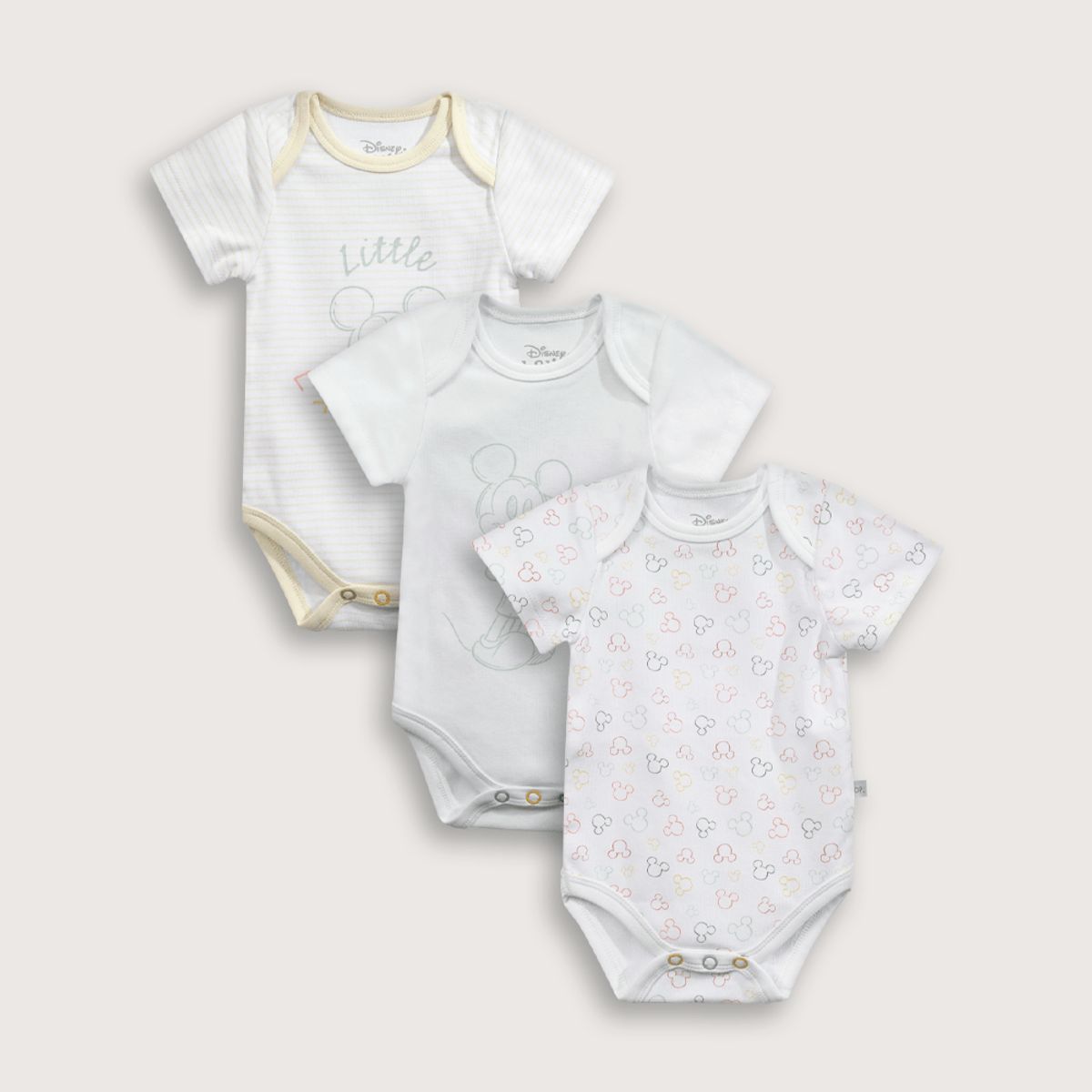 OPALINE - Pack bodies Bebé niño Blanco 39531 Opaline