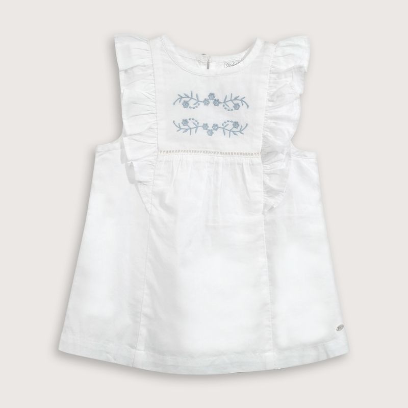 OPALINE - Vestido Bebé niña Blanco 39625 Opaline