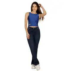 DIVINO JEANS - Jeans Carla I Azul - Azul