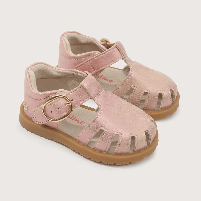 OPALINE - Sandalia Bebé niña Rosa 39452 Opaline