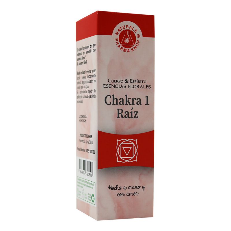 KNOP - Esencia Floral Chakra 1 Raíz 30 mL, Pharma Knop