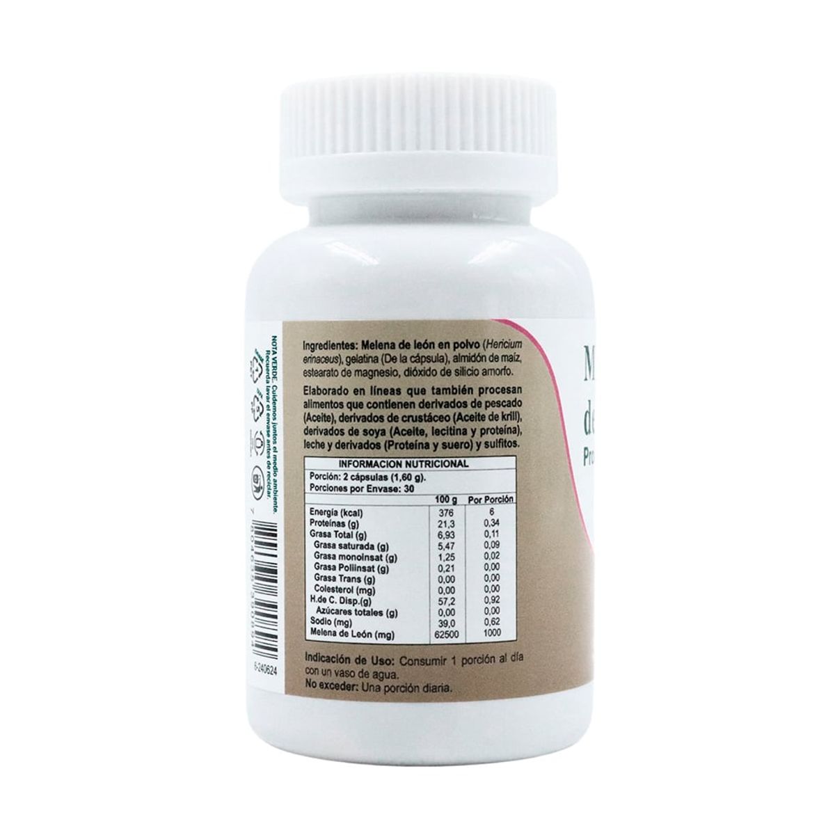 KNOP - Melena de León 500 mg x 60 cápsulas, Pharmaknop