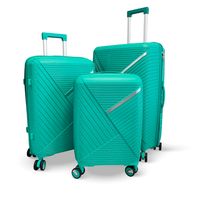Set de 3 Maletas Rígidas color Verde