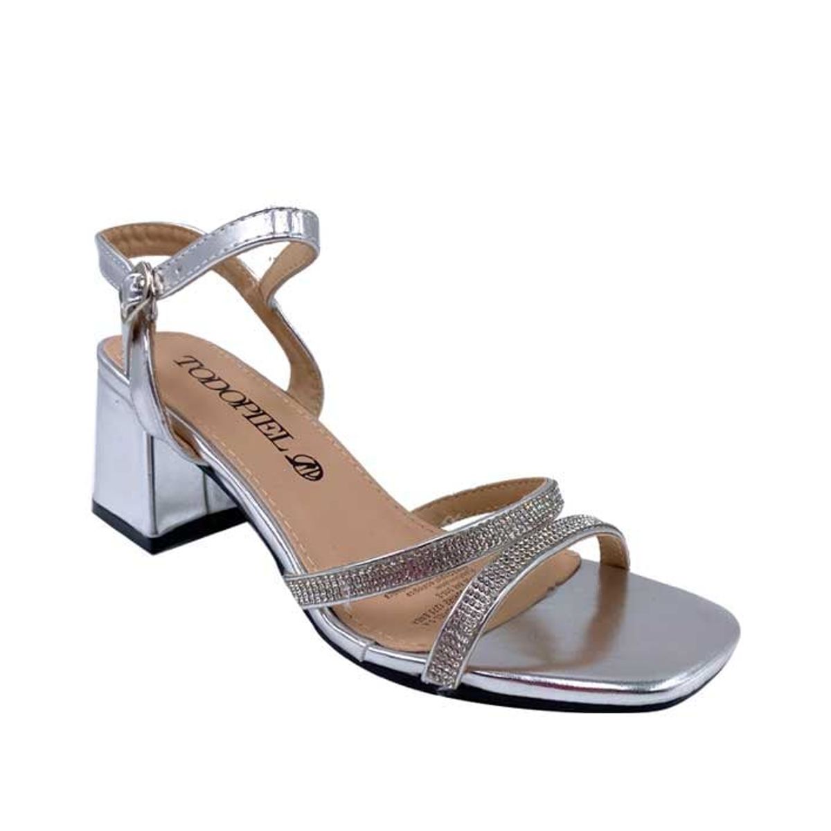 TODOPIEL - Sandalia Mujer Plateado Todopiel