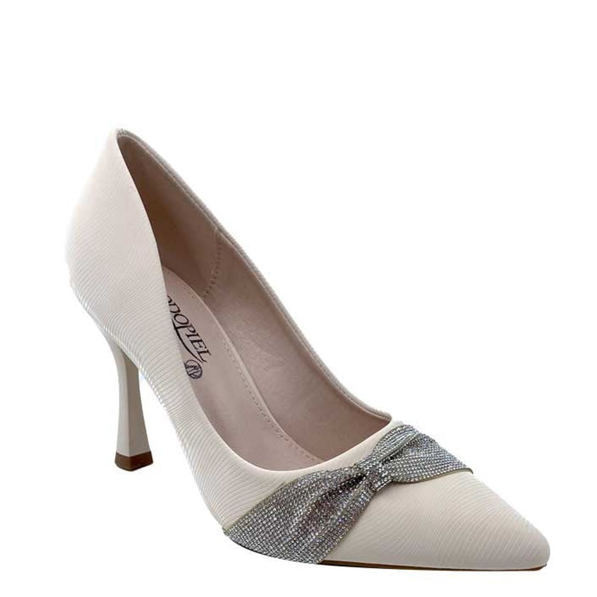 TODOPIEL - Zapato de Taco Mujer Beige Todopiel