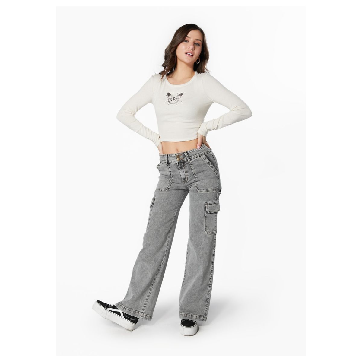 EFESIS - Jeans Palazzo Tiro Medio Mujer Efesis