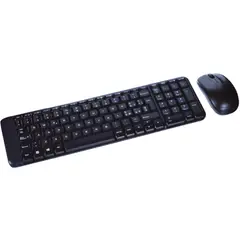 LOGITECH - Combo de Teclado y Mouse MK220 inalámbrico Negro