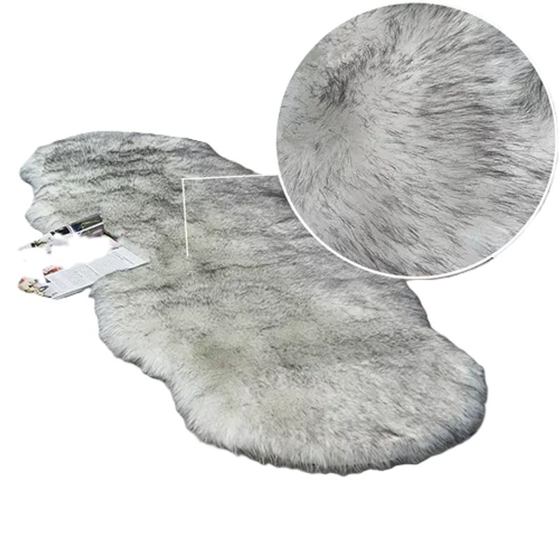 ANGELES DEL HOGAR - Alfombra Piel de Oveja 180x60cm Gris