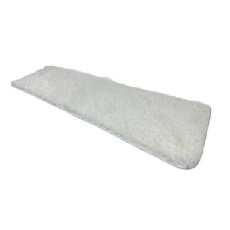 ANGELES DEL HOGAR - Alfombra Peluda Pasillera 200x55cm Blanco