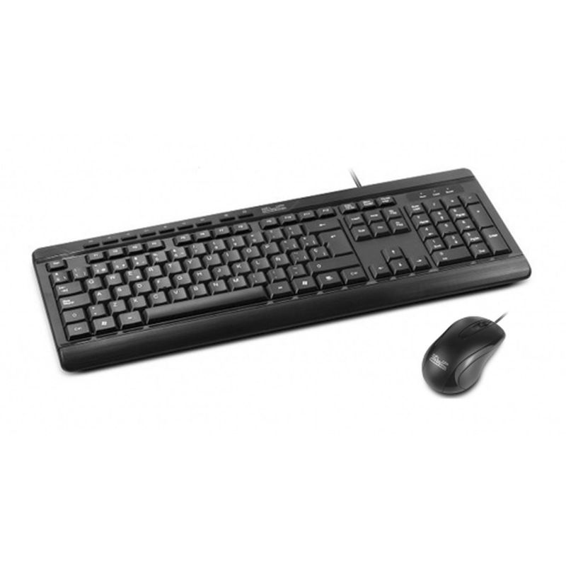 KLIP XTREME - Kit Teclado y Mouse DeskMate USB QWERTY Español Negro