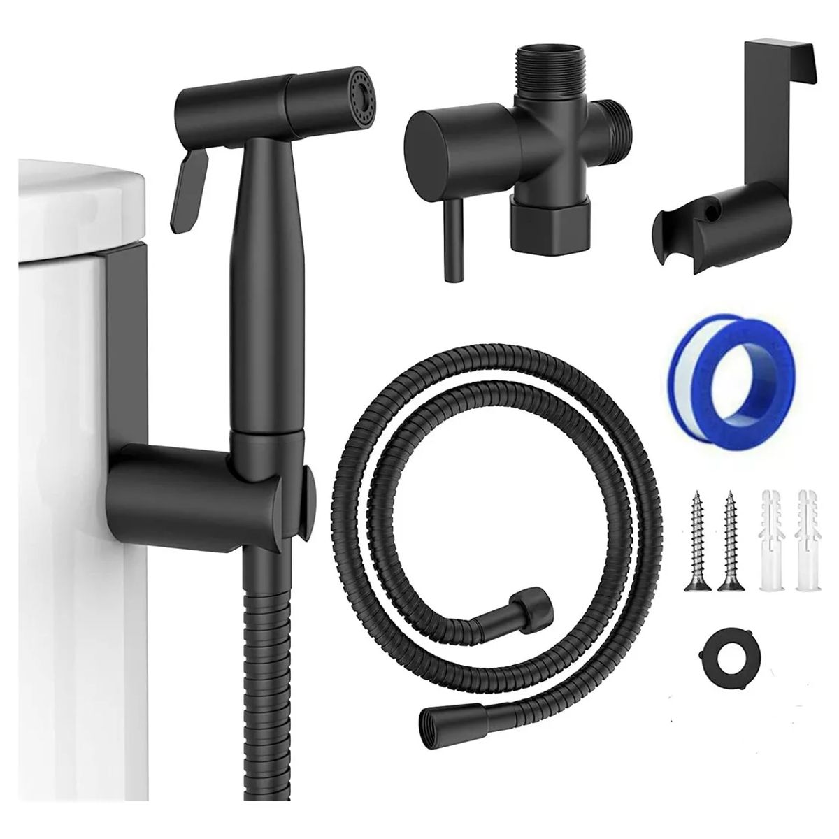 GENERICO - Ducha Bidet Arabe Acero Inoxidable Wc Inodoro Negra