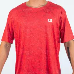 WILSON - Polera Hombre Strong Fit Cab Rojo