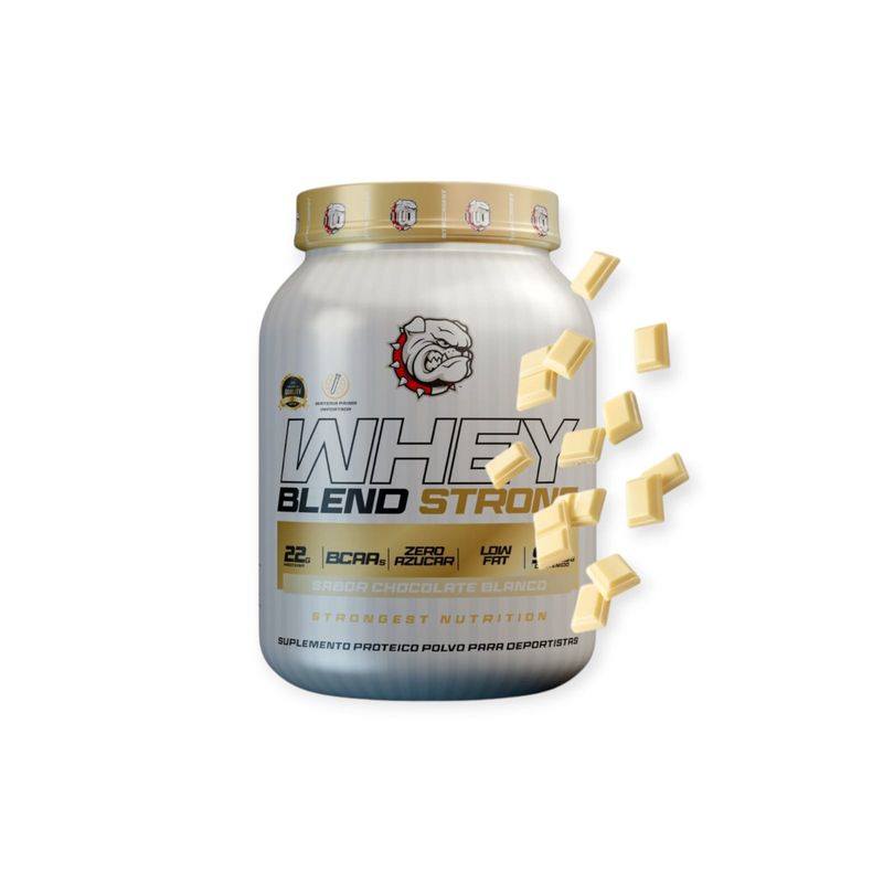 STRONG - PROTEINA WHEY BLEND 900G CHOCOLATE BLANCO - STRONGEST