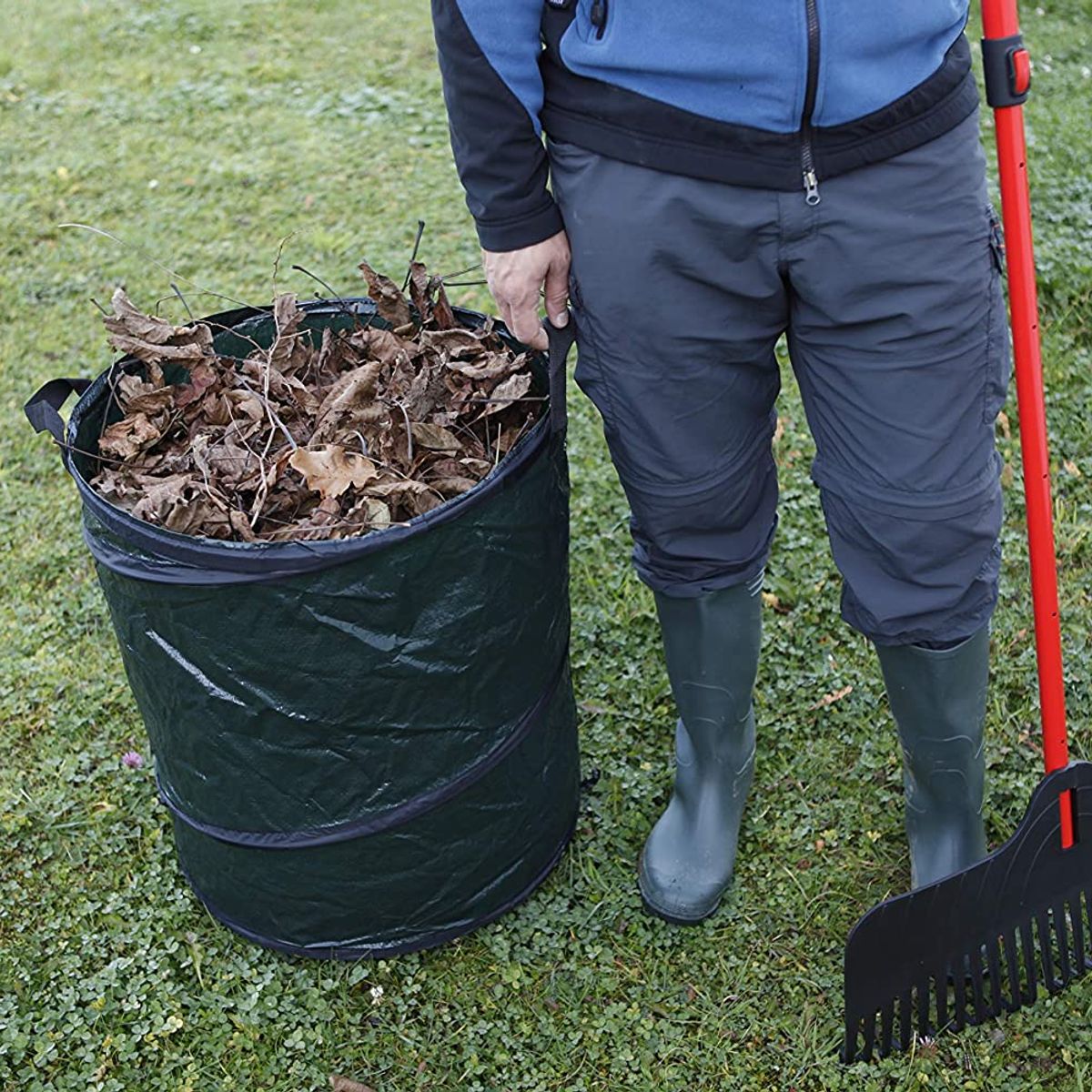 BIKAIN - BOLSA DE JARDIN PARA RESIDUOS POP-UP 120 LITROS