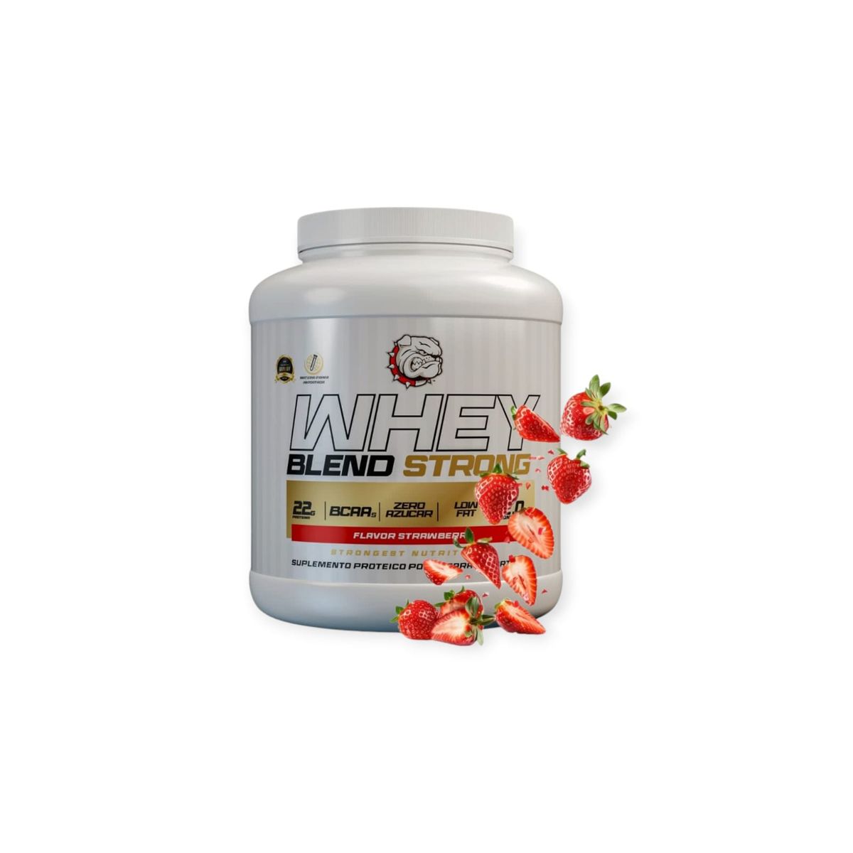 STRONGEST - PROTEINA WHEY BLEND 2KG STRAMBERRY  - STRONGEST